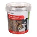 Flamingo Kutya Snack - Chew‘n Snacks bárányos, csont formájú 500 g Actieprijs