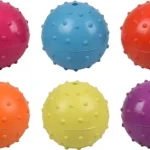 Korting Flamingo Rubber Ball - gumilabda csengővel vegyes 7 cm