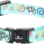 Koop Vandaag Flamingo Ziggi nyakörv macskáknak - türkiz egérkés 1 db