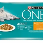 Alleen Vandaag Purina ONE Adult nedves macskaeledel 4 x 85 g