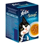 Flitsaanbieding Felix Soup Halas Válogatás tőkehallal, lepényhallal, tonhallal 6 x 48 g