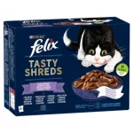 Felix Tasty Shreds vegyes válogatás szószban 12 x 80 g Exclusieve Aanbieding