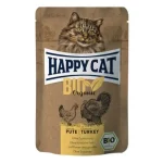Happy Cat Bio Organic alutasakos eledel - csirkével és pulykával 12 x 85 g Dagaanbieding