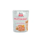 Brit Care Cat Fillets in Gravy - Salmon 85 g Korting