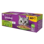 Whiskas alutasakos halas-húsos válogatás macskák részére 40 x 85 g Express Levering