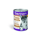 Superprijs Gemon Puppy & Junior kutyakonzerv - csirke, pulyka 415 g