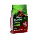 Monge BWild Grain Free All Breeds Adult száraz kutyatáp - bárány, burgonya, borsó 2.5 kg Gratis Retour