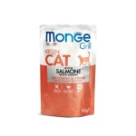 Betaalbaar Monge Grill Cat Kitten Lazacos Falatok Aszpikban 85 g