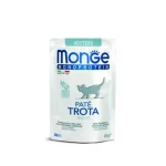Dagaanbieding Monge Cat Monoprotein Paté Kitten - pisztráng 85 g
