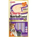 Inaba Cat Churu Hairball Control Tuna - tonhal 4 x 14 g Flitsaanbieding