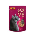 Beperkte Voorraad My Love teljes értékű, szaftos alutasak felnőtt macskáknak Májjal 85g