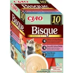 Inaba Cat Bisque Variety - csirke-marha, tonhal-lazac, tonhal 10 x 40 g Hoge Kwaliteit