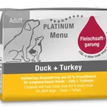Platinum Menu Duck+Turkey - nedvestáp felnőtt kutyák számára 90 g Laatste Kans