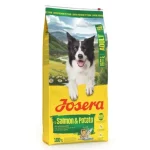 Snelle Levering Josera Adult Salmon & Potato - szárazeledel felnőtt kutyák számára ÚJ 12.5 kg