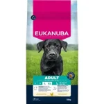 Aanbieding Eukanuba Life Care Adult L/XL Chicken - szárazeledel nagytestű felnőtt kutyák számára csirkével 15 kg