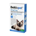 Dehispot 60 mg/15 mg rácsepegtető oldat közepes testű macskák számára 1 db Koopje