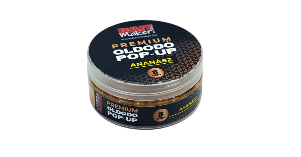 BAIT MAKER Premium Oldódó Pop Up 8 mm Ananász 20 g Gratis Retour