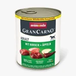 Weekendaanbieding Animonda GranCarno deer + apple Adult (sertés+szarvas+alma) konzerv - Felnőtt kutyák részére (800g)
