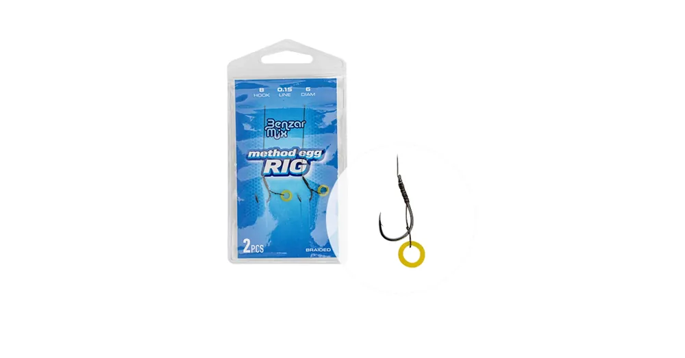 Betrouwbaar BENZÁR BRAIDED METHOD EGG RIG 10