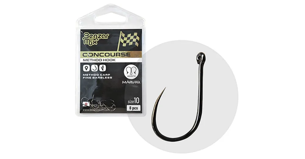 BENZÁR CONCOURSE METHOD CARP FINE BARBLESS 16 Meest Verkocht