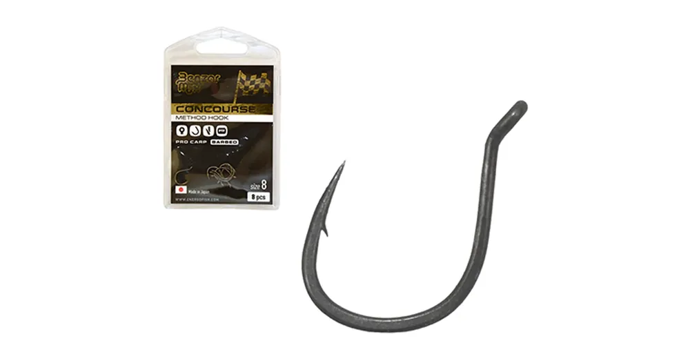 Direct Verzonden BENZÁR CONCOURSE METHOD PRO CARP HOOK 14 BARBLESS