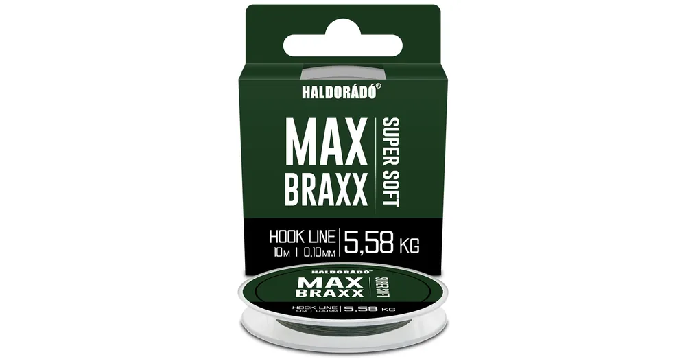 Beste Prijs Haldorádó Max Braxx - Super Soft Hook Line fonott zsinór 0,10 mm - 5,58 kg