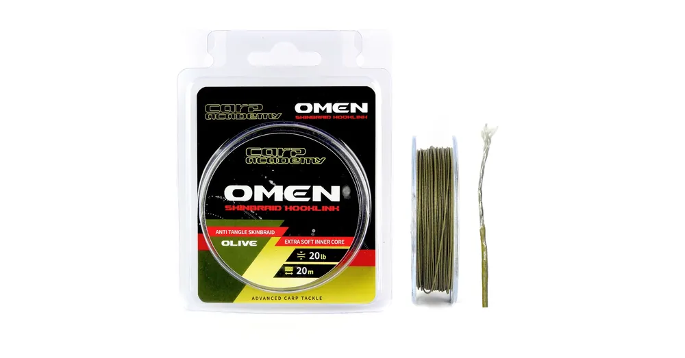 CARP ACADEMY Omen Skinbraid Olive 20Lb 20m Bestseller