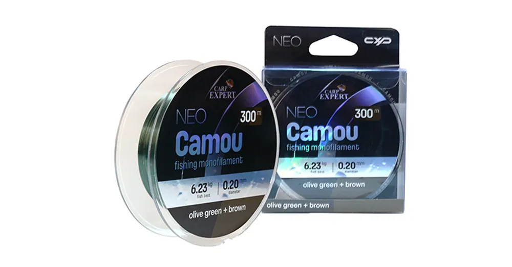 CARP EXPERT NEO CAMOU 0,25MM 150MOLIVE GEEN + BROWN 9,823KG Nieuw