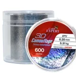 Alleen Vandaag CARP EXPERT 3D CAMOUFLAGE GREY 0,25MM 600MGREY + BLACK 3D CAMOUFLAGE 8,86KG