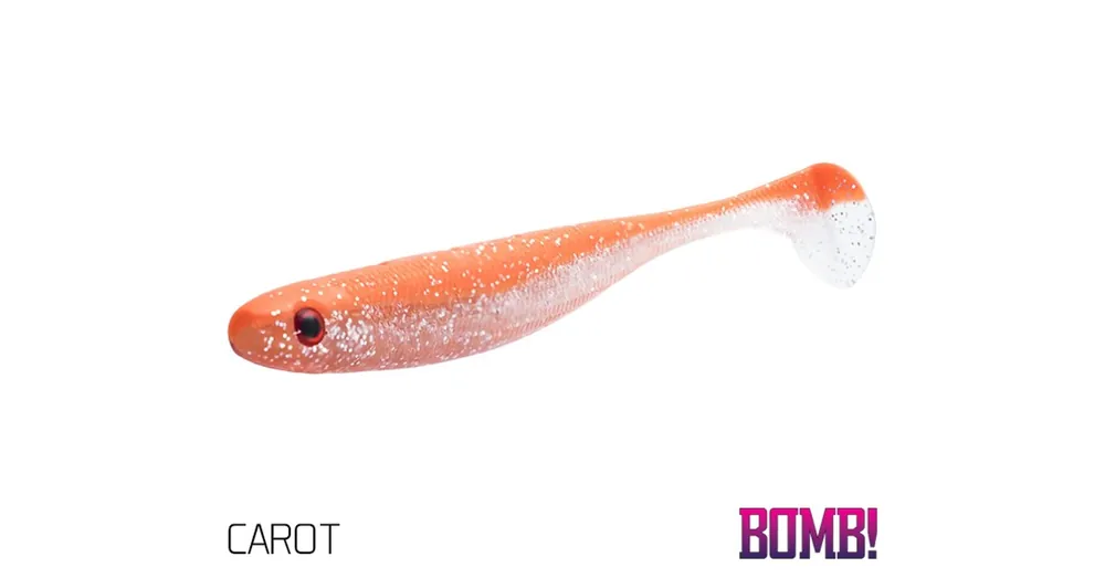 Aanbieding BOMB! Gumihal Rippa / 5db 10cm/ CAROT